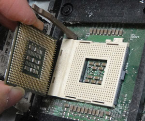 The shape of the CPU socket and CPU replacement